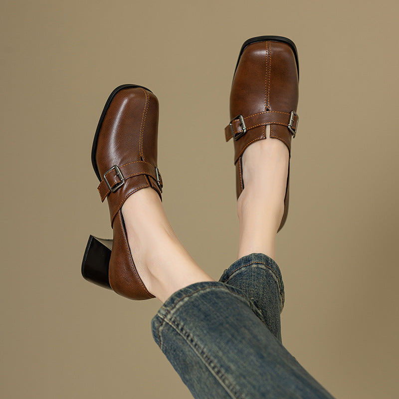 Norah | Scarpe in vera pelle con fibbia
