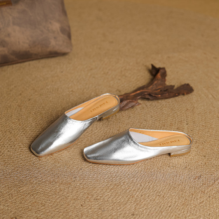 Rexa | Mules piatte in vera pelle