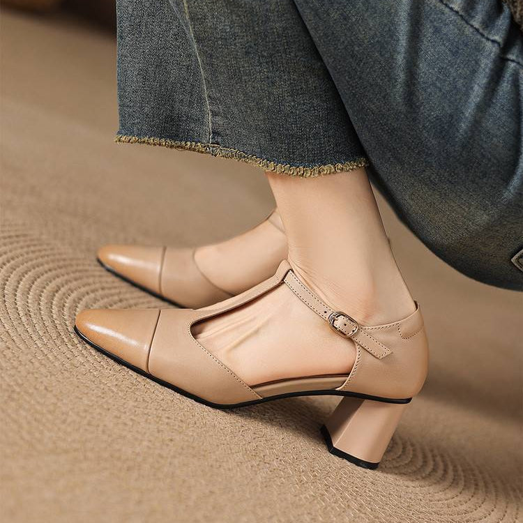 Orena | Scarpe in vera pelle con tagli laterali