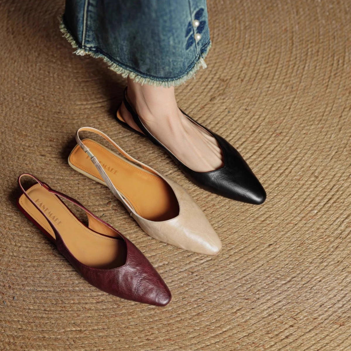 Adria | Slingback in vera pelle