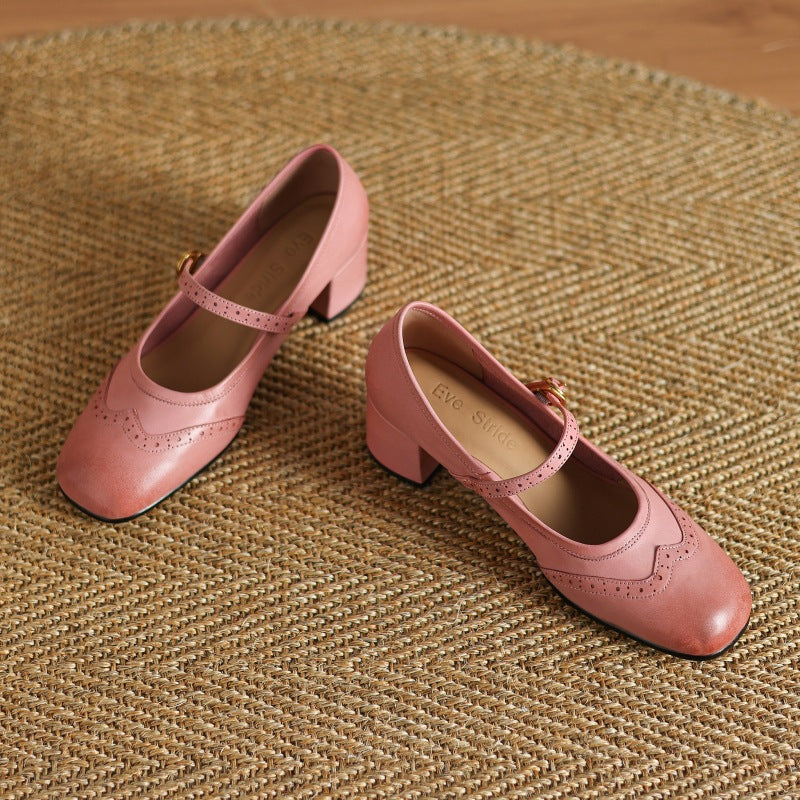 Harel | Mary Jane brogue in vera pelle