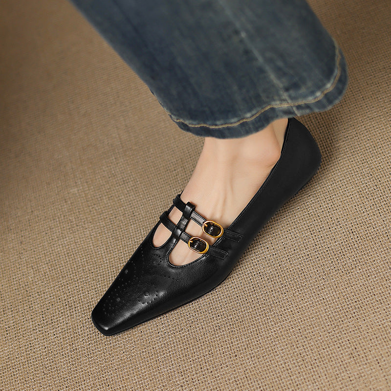 Ceyla | Ballerine Mary Jane in vera pelle