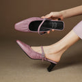 Vanya | Mules Mary Jane in vera pelle