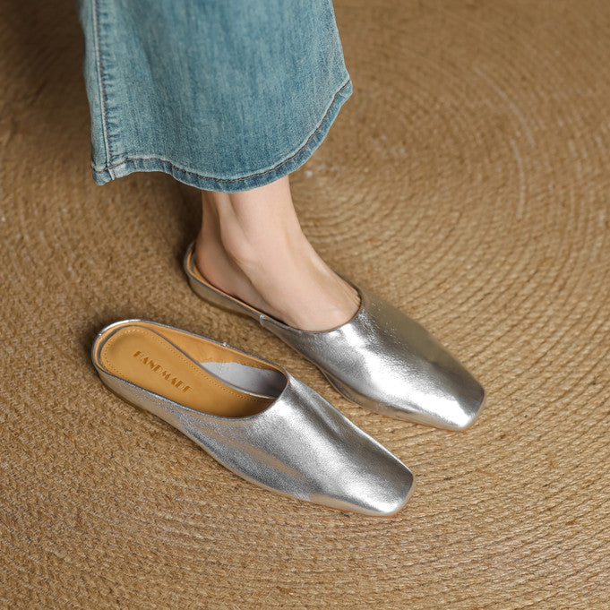Rexa | Mules piatte in vera pelle