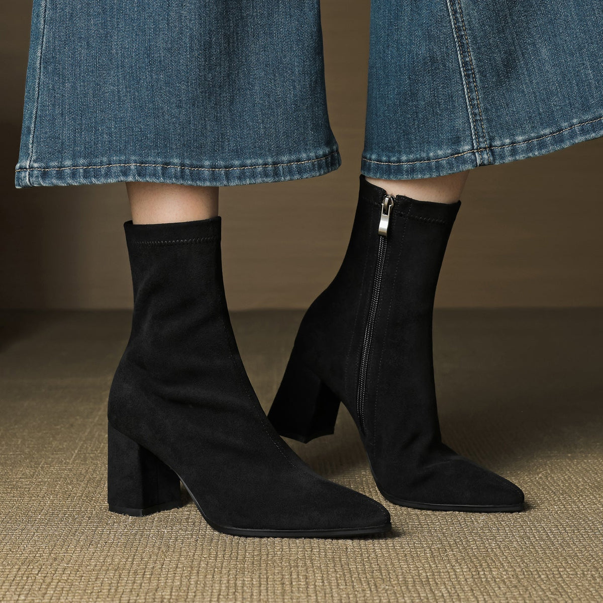 Alora Genuine Suede Boots