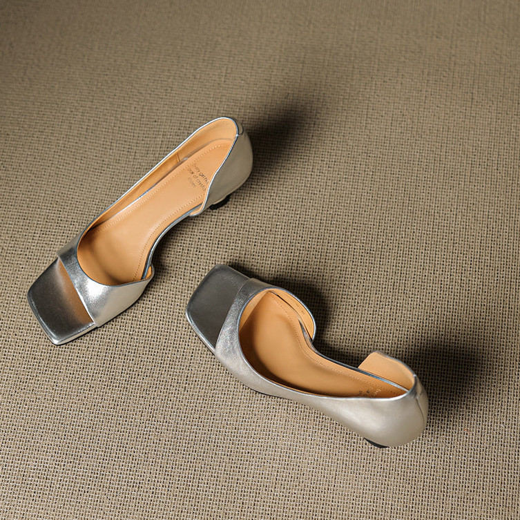 Celin | Décolleté peep-toe con tacco kitten