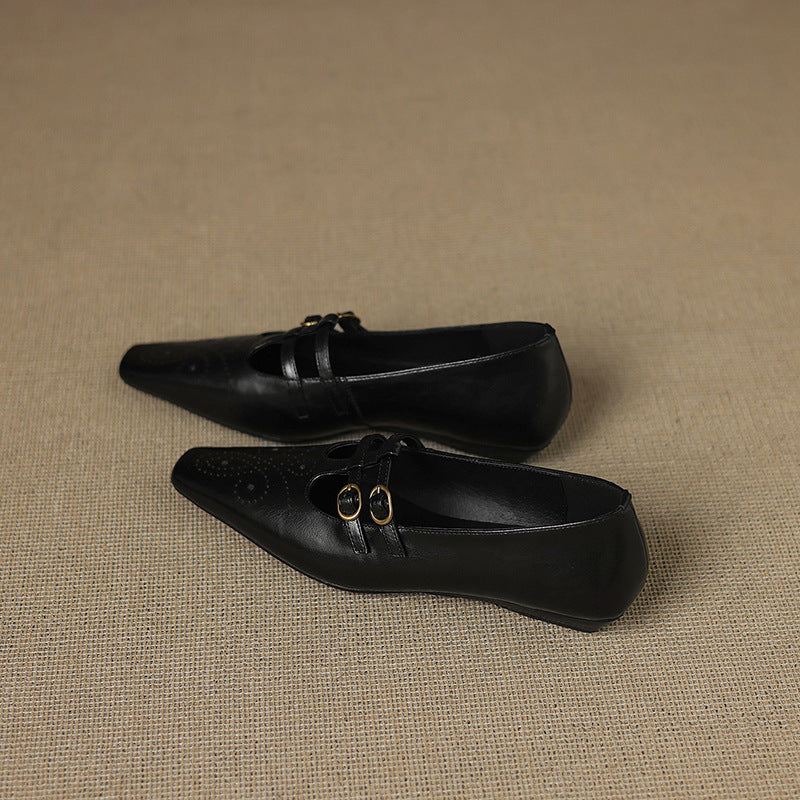 Ceyla | Ballerine Mary Jane in vera pelle