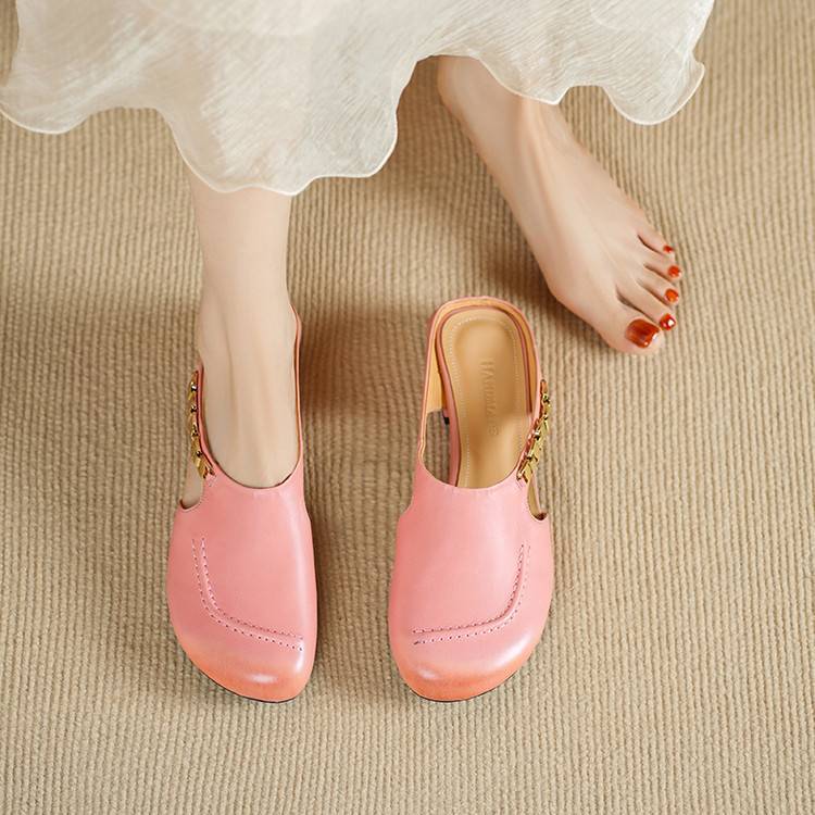 Galia | Mules in vera pelle con catena