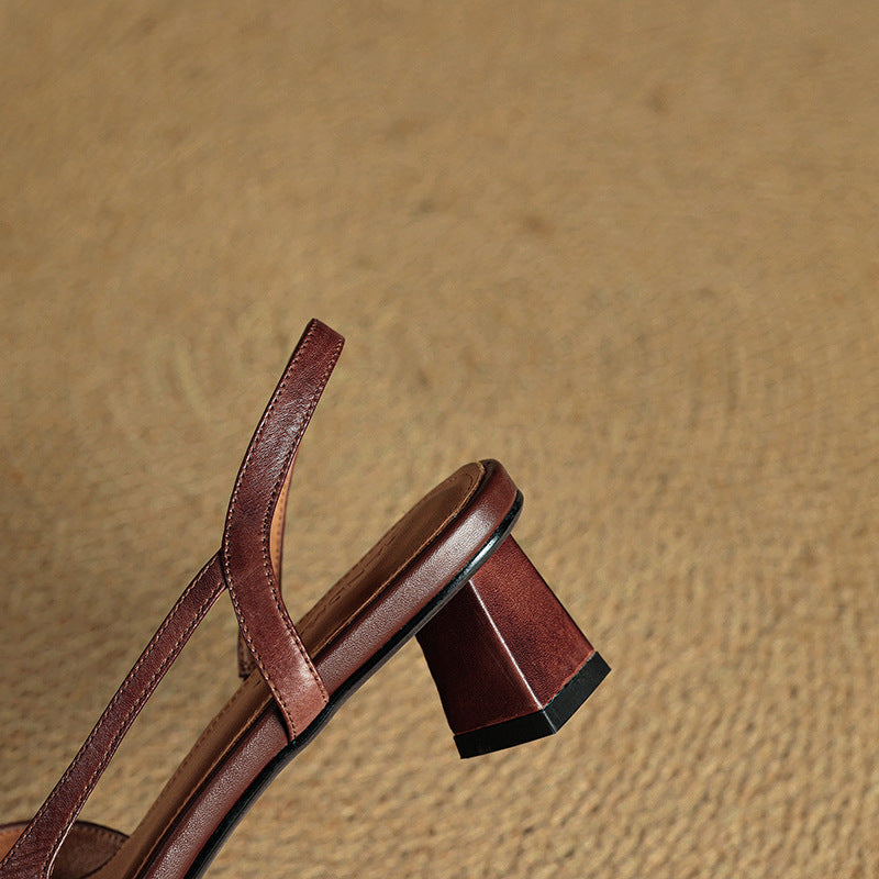 Gina | Slingback in vera pelle a punta