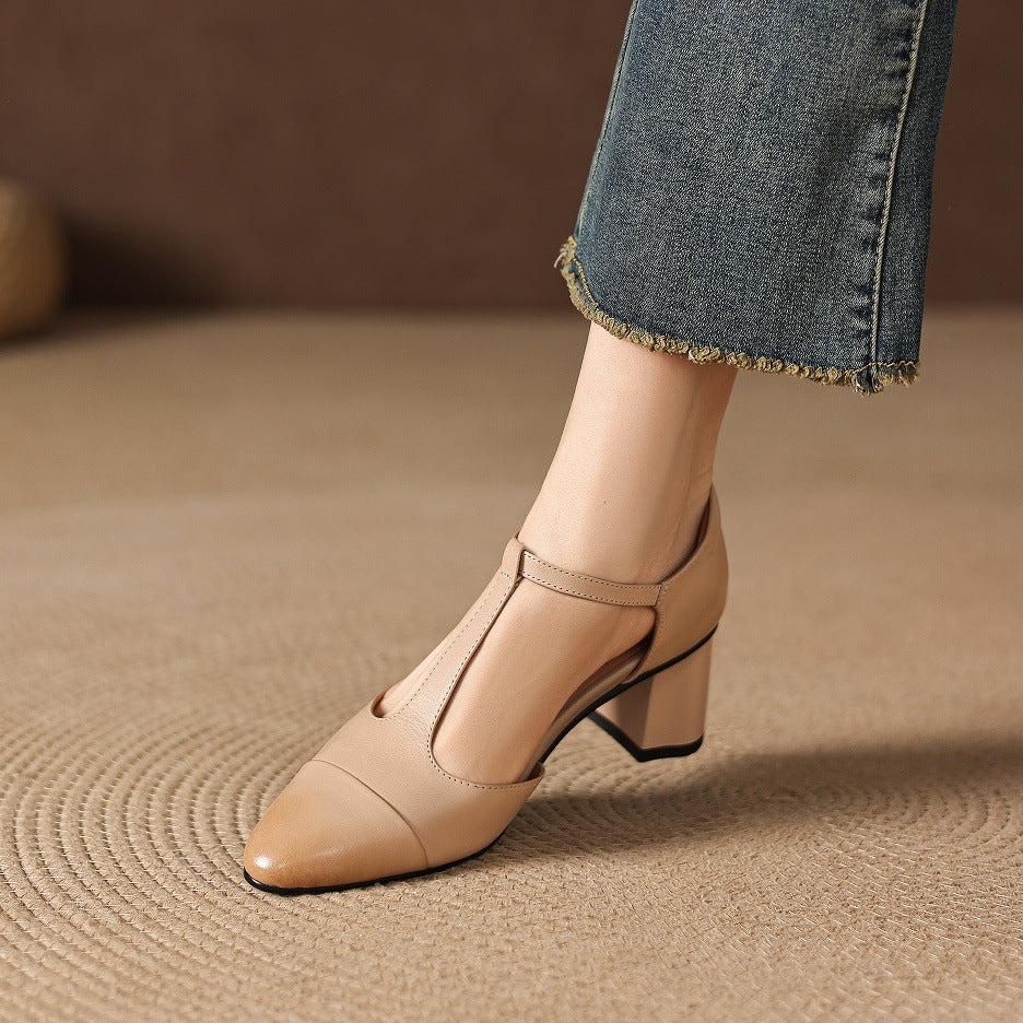 Orena | Scarpe in vera pelle con tagli laterali