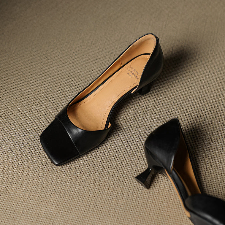 Celin | Décolleté peep-toe con tacco kitten