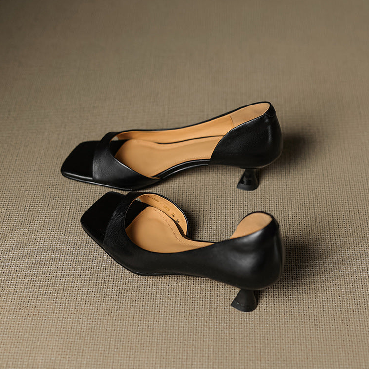 Celin | Décolleté peep-toe con tacco kitten