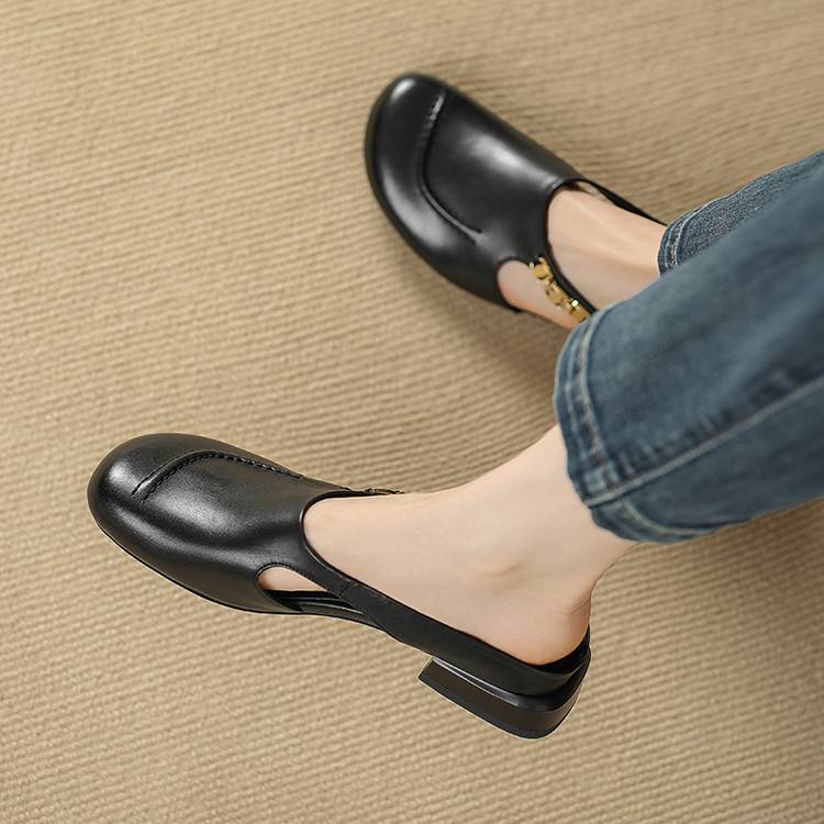 Galia | Mules in vera pelle con catena