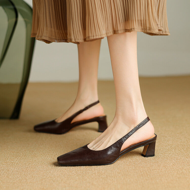 Ersa | Slingback in vera pelle lucida