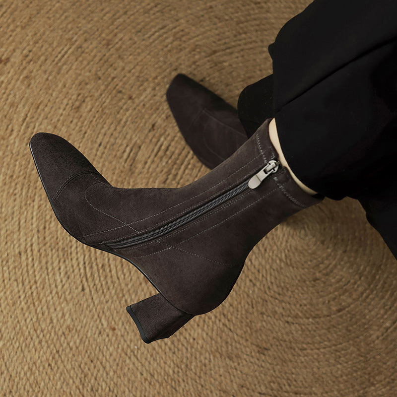 Aelis Genuine Suede Boots