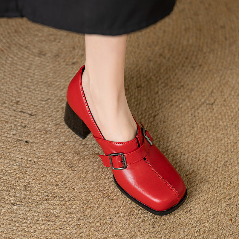 Norah | Scarpe in vera pelle con fibbia