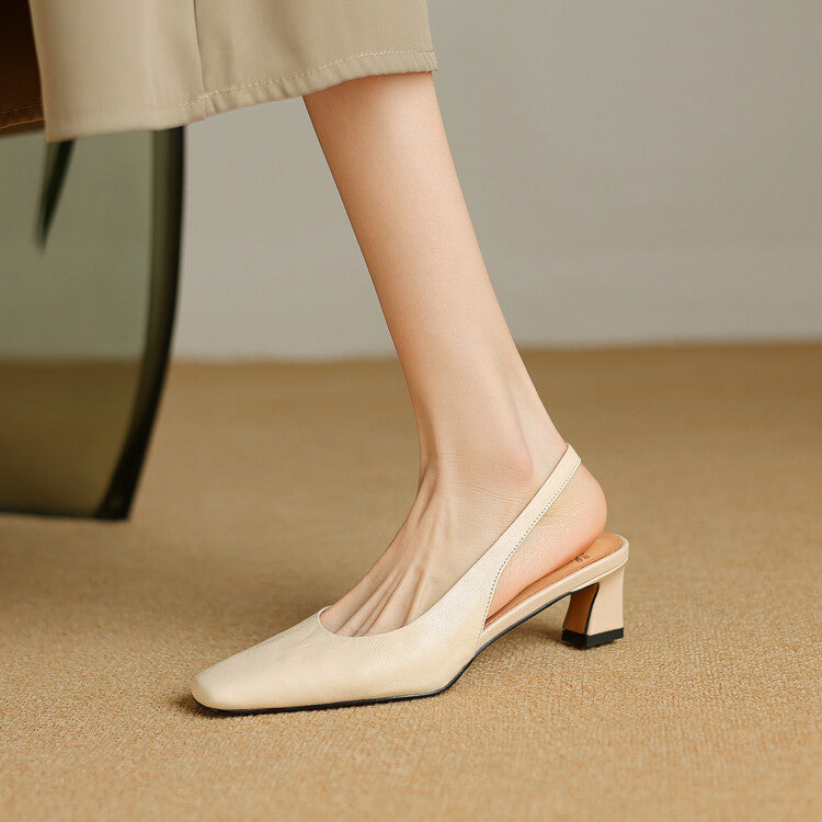 Ersa | Slingback in vera pelle lucida