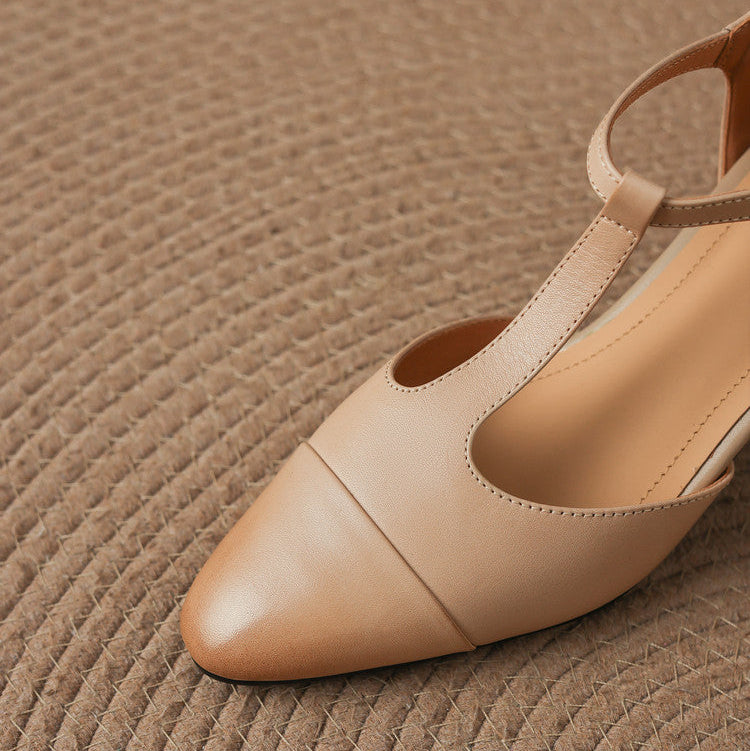 Orena | Scarpe in vera pelle con tagli laterali