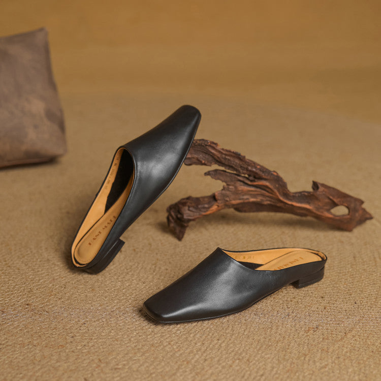 Rexa | Mules piatte in vera pelle