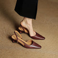 Gina | Slingback in vera pelle a punta