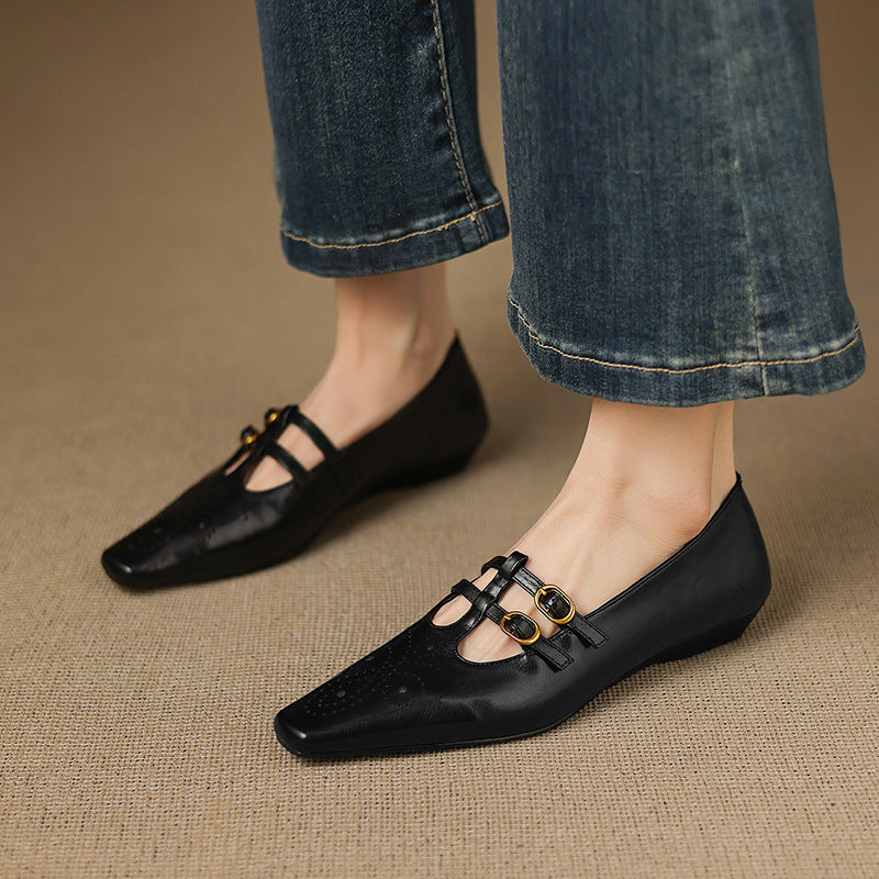 Ceyla | Ballerine Mary Jane in vera pelle