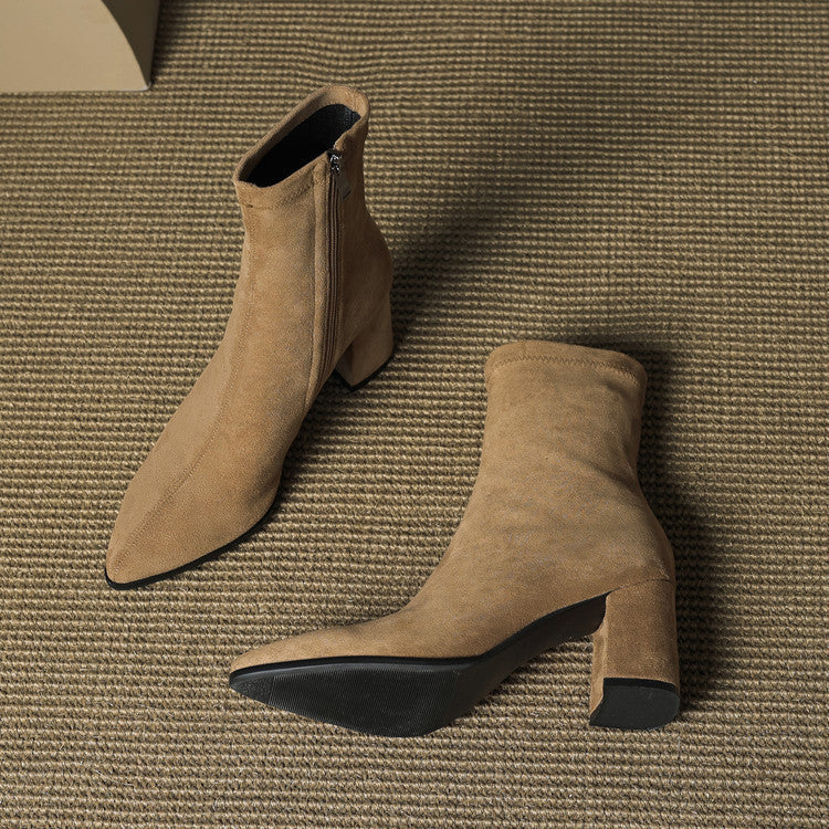 Alora Genuine Suede Boots