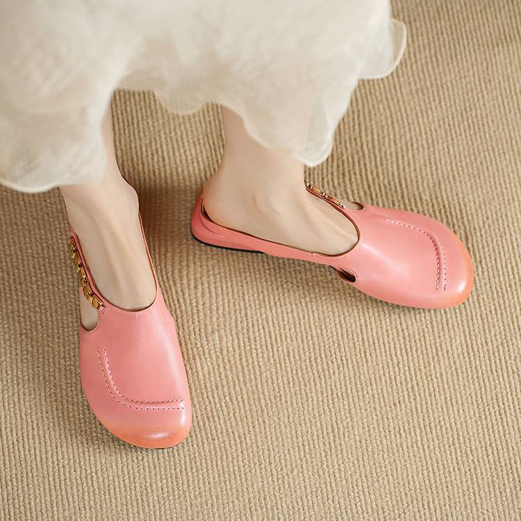 Galia | Mules in vera pelle con catena