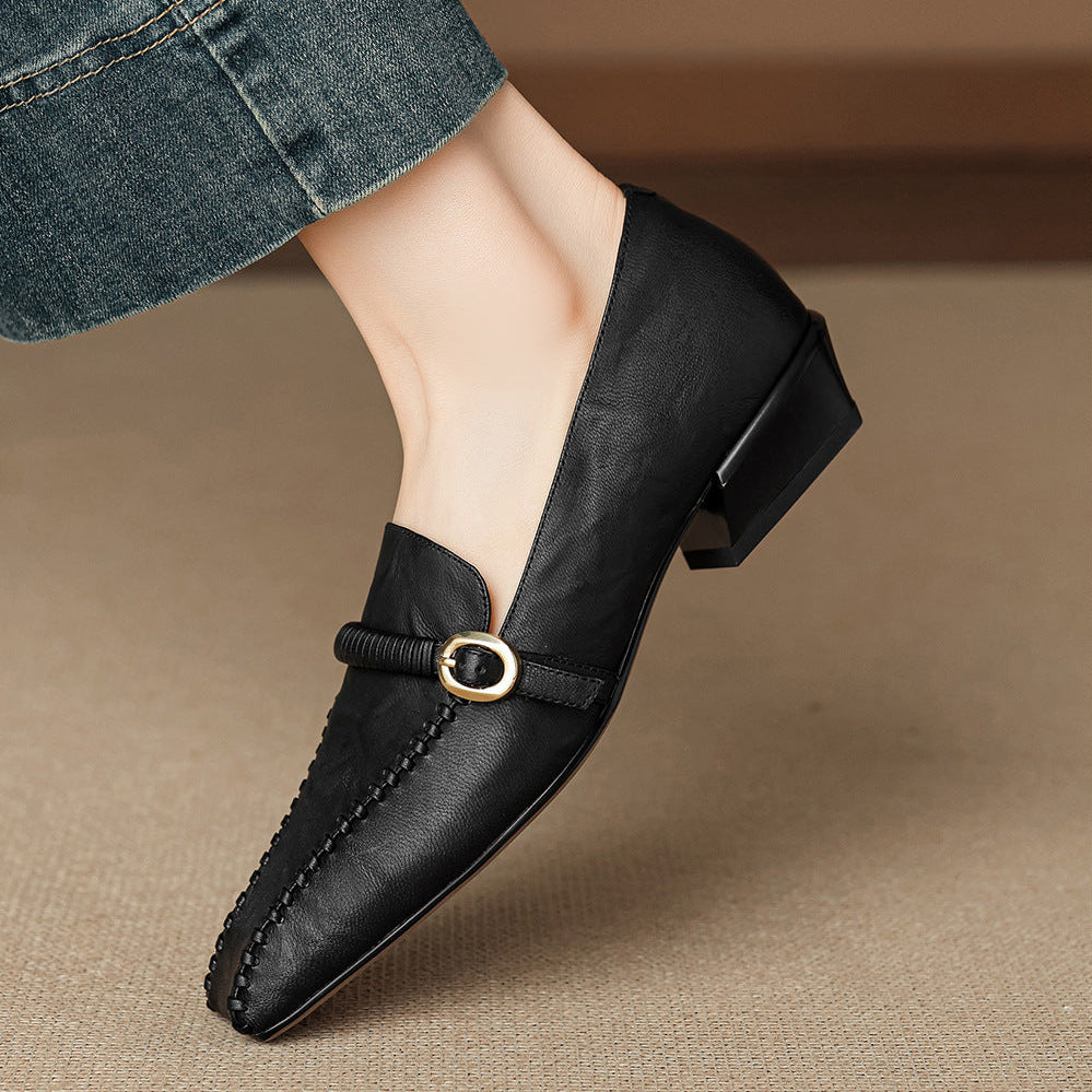 Deyla | Mocassini in vera pelle con fibbia