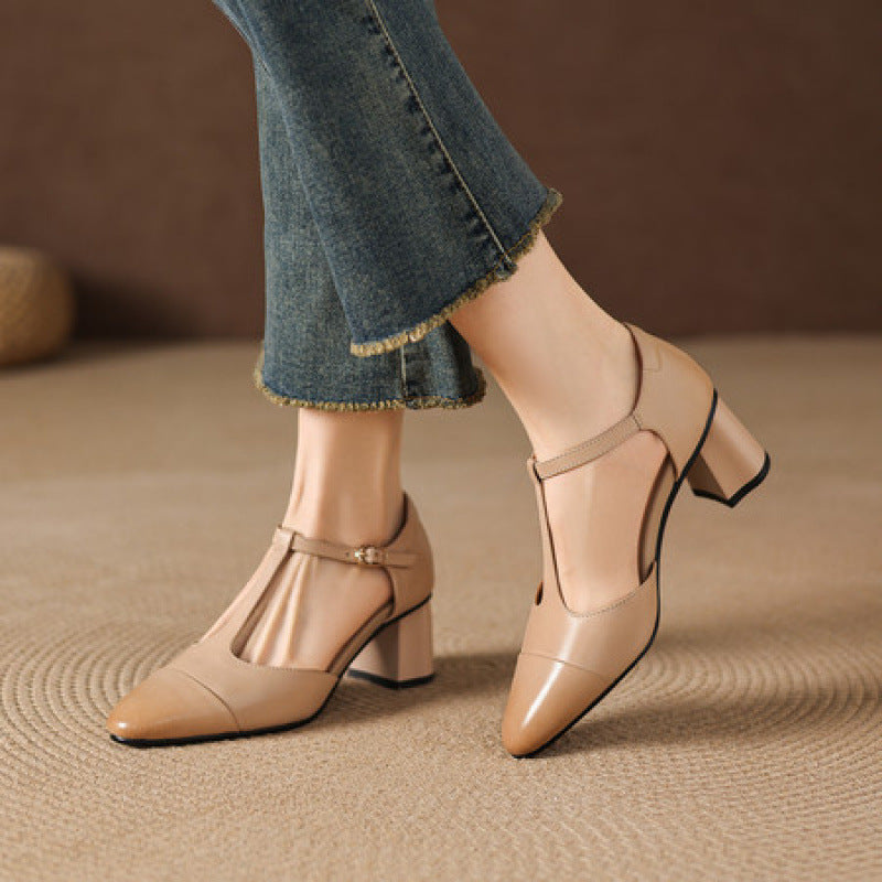 Orena | Scarpe in vera pelle con tagli laterali