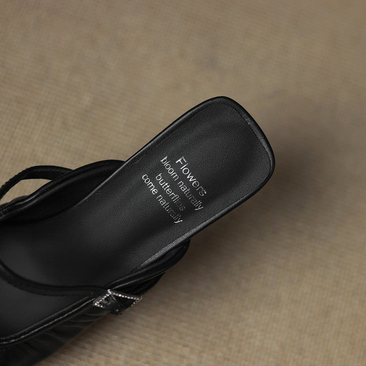Vanya | Mules Mary Jane in vera pelle