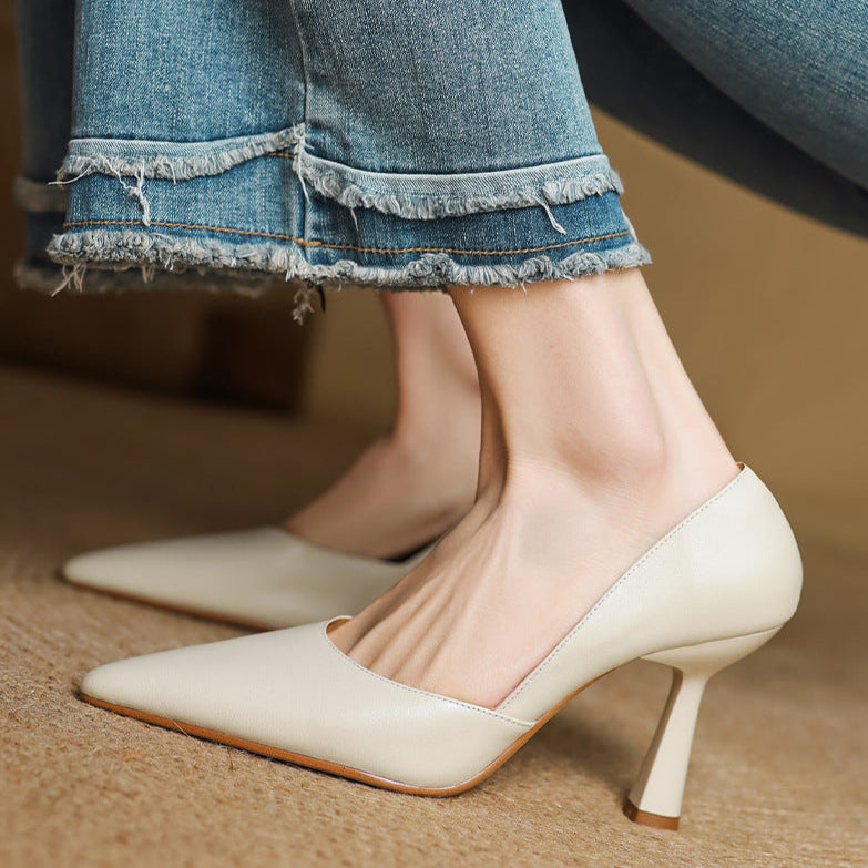 Naila | Décolleté in vera pelle