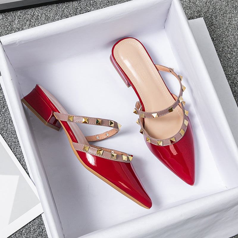 Jill | Mules con borchie piramidali