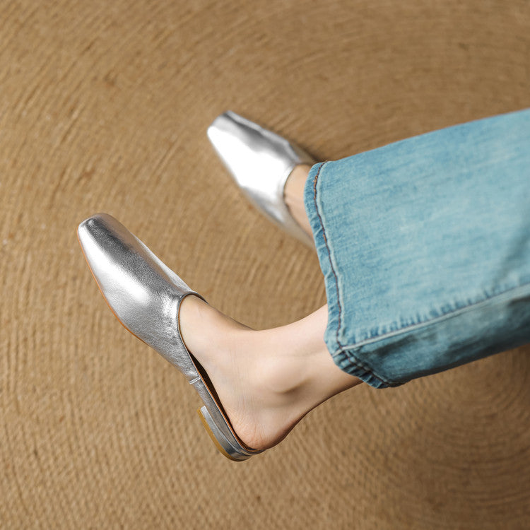 Rexa | Mules piatte in vera pelle