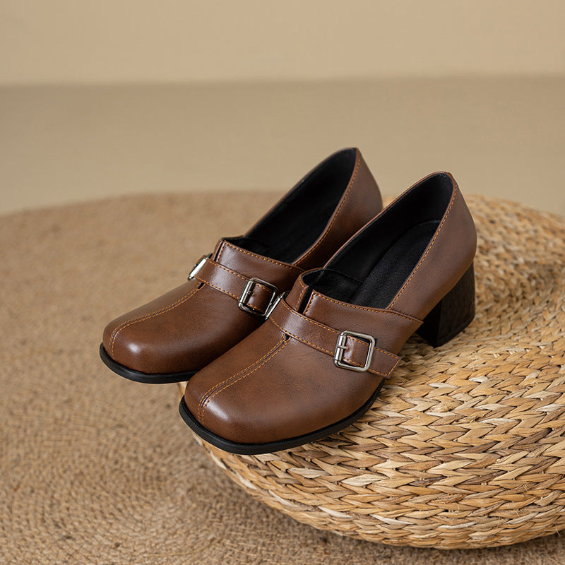 Norah | Scarpe in vera pelle con fibbia