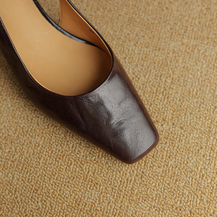 Ersa | Slingback in vera pelle lucida