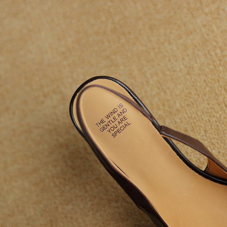 Ersa | Slingback in vera pelle lucida