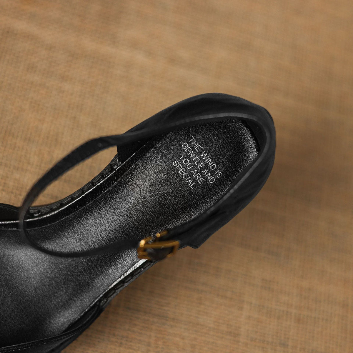 Anna | Mary Jane in vera pelle con plateau