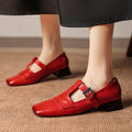 June | Scarpe in vera pelle con cinturino a T