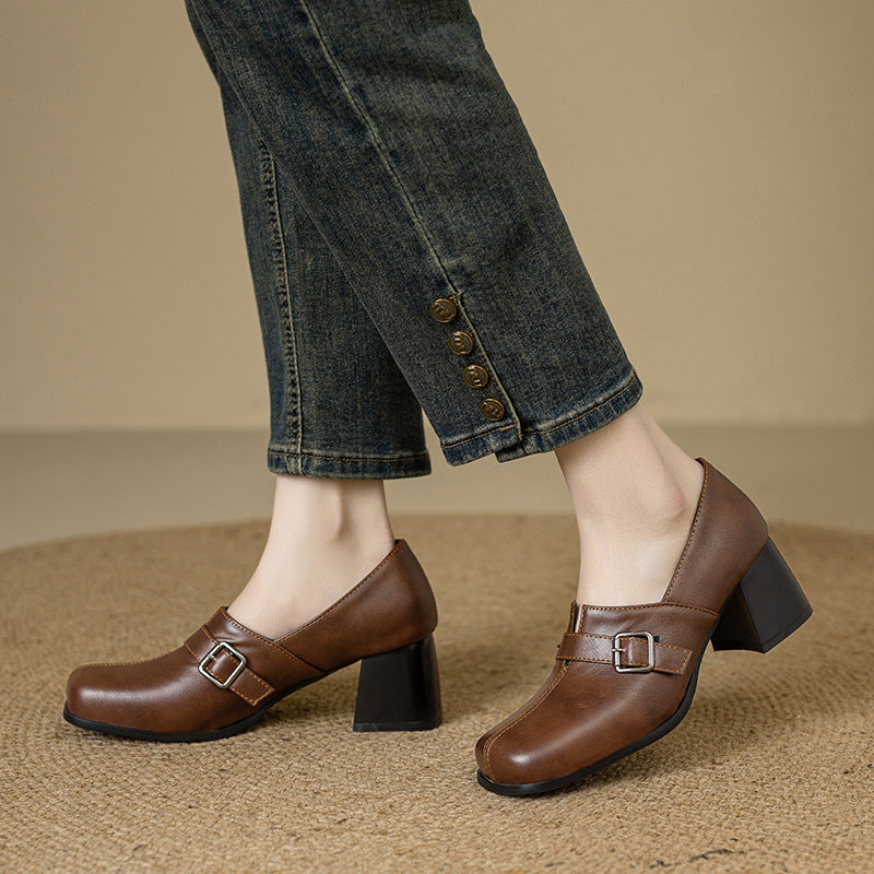 Norah | Scarpe in vera pelle con fibbia