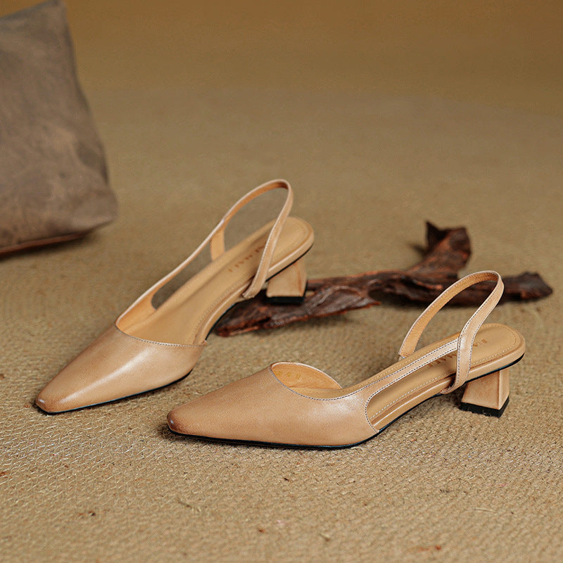 Gina | Slingback in vera pelle a punta