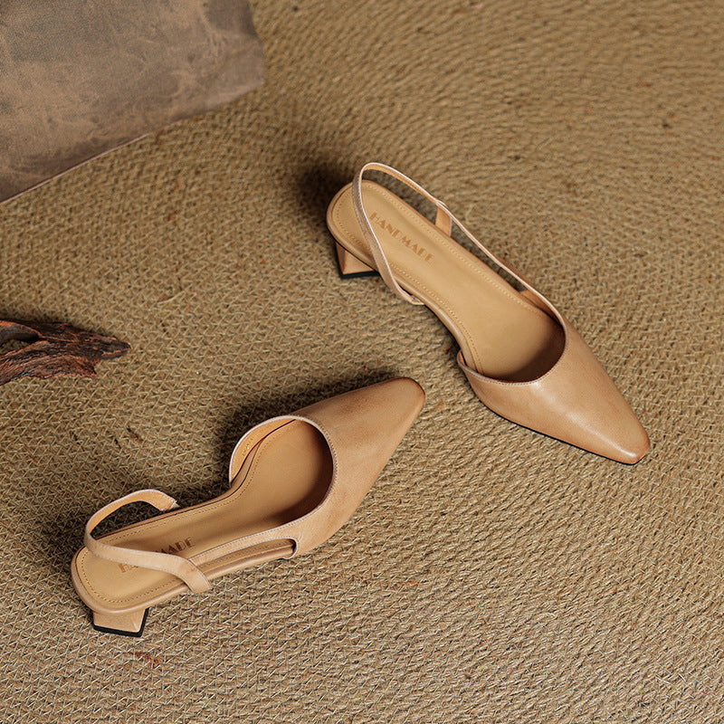 Gina | Slingback in vera pelle a punta