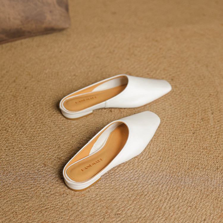 Rexa | Mules piatte in vera pelle