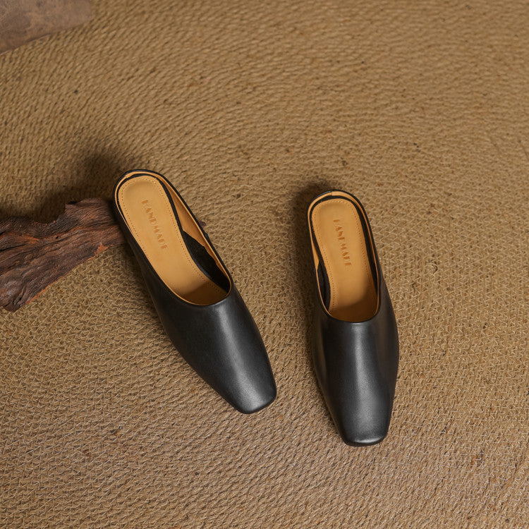 Rexa | Mules piatte in vera pelle