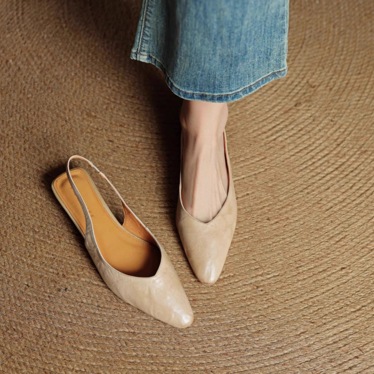 Adria | Slingback in vera pelle