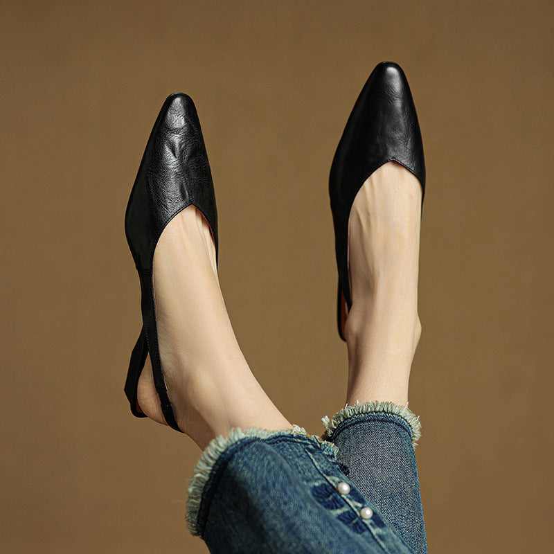 Adria | Slingback in vera pelle