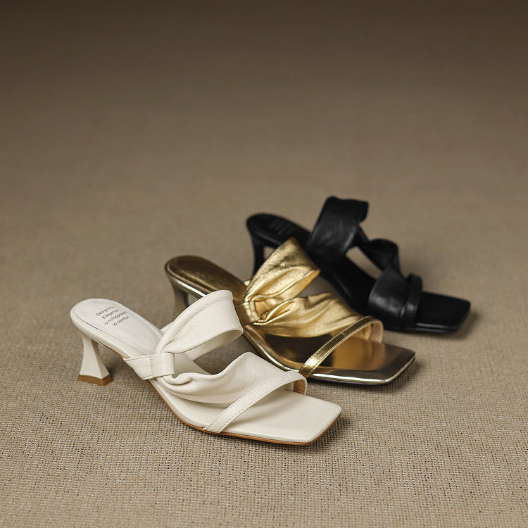 Marisa | Sandali in vera pelle metallizzata