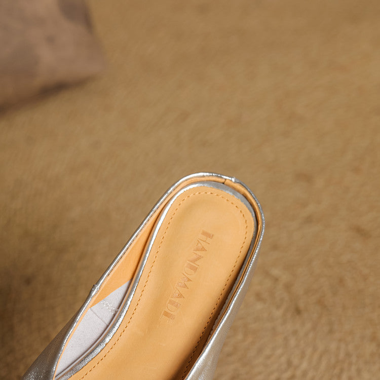 Rexa | Mules piatte in vera pelle