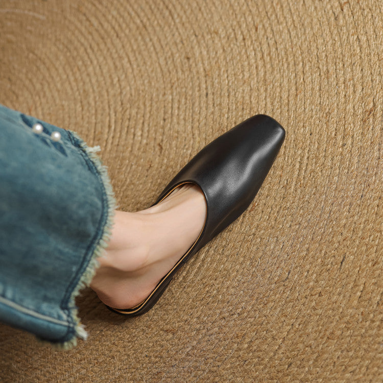 Rexa | Mules piatte in vera pelle