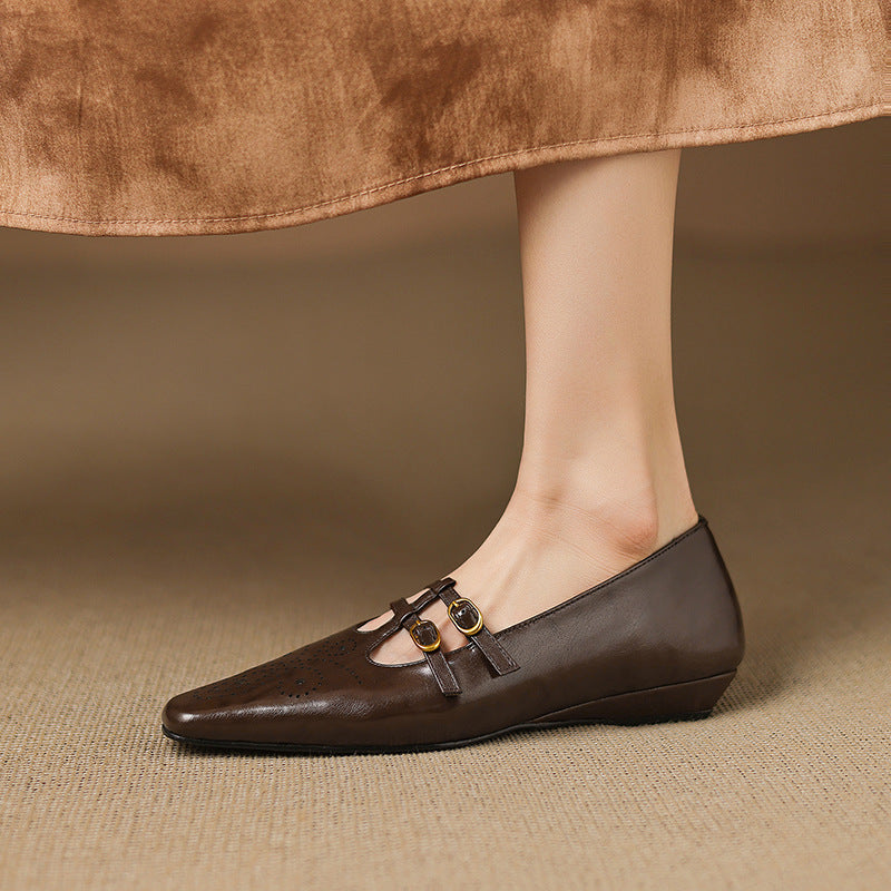 Ceyla | Ballerine Mary Jane in vera pelle