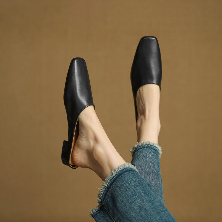 Rexa | Mules piatte in vera pelle